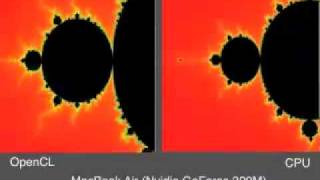 Aparapi Mandelbrot CPU vs GPU [upl. by Marciano84]