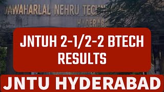 JNTUH 2122 BTECH RESULTS [upl. by Yhtamit]