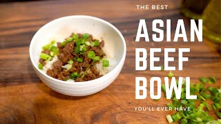 Asian Beef Bowl l DAMAN COOKED IT 4K [upl. by Godric146]