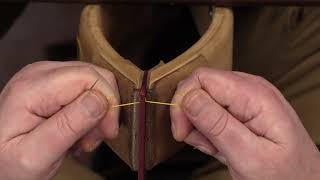 How to Hand Stitch Leather  Saddle Stitch  Modern Style  Tutorial Part 2 [upl. by Isyad486]