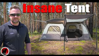 The MOST IMPRESSIVE Instant Set Up Tent I Haver EVER Seen  NatureHike Cape 8P Instant Tent [upl. by Schnabel982]