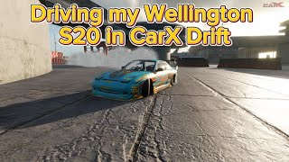 Driving my Wellington S20 in carx Drift [upl. by Courtney]