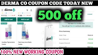 derma co coupon code today new  the derma co coupon code [upl. by Earissed790]