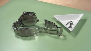 How to Change a Metal Watch Band with End Pieces [upl. by Annahoj421]