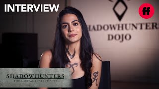 Shadowhunters  Thanksgiving 2017 Interview What Emeraude Toubia Is Thankful For  Freeform [upl. by Annelak]