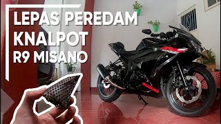 LEPAS PEREDAM KNALPOT R9 MISANO APAKAH JADI BREBET ATAU BERISIK GSXR150 motovlog [upl. by Humphrey269]