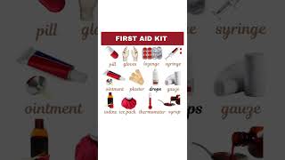 First aid kit vocabulary  first help vocabulary english [upl. by Olrak29]