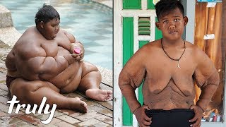 World’s Heaviest Kid Loses 220lbs  TRULY [upl. by Neelia]