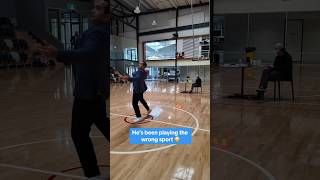 Eddie Betts is a man of many talents 😤💪 nbl finals halfcourtshot trickshot afl australia [upl. by Ynnor]