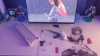 yukiaim skypad review • aesthetic glass pad for valorant [upl. by Assenna]