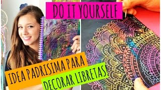 Decora tus libretas con esta idea  DIY [upl. by Schulman]