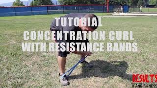 Tutorial  Concentration Curl with Resistance Bands [upl. by Willing]