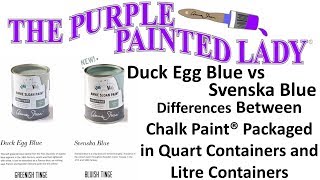 Chalk Paint® by Annie Sloan Global Alignment  Duck Egg Blue and Svenska Blue [upl. by Constantino]