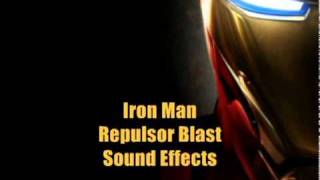 Iron Man Sound Effects  Repulsor Blasts [upl. by Pearline]