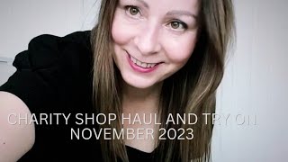 Charity thrift shop haul amp try on Over 50s [upl. by Denten527]