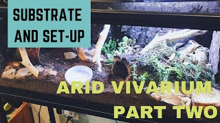 Arid Vivarium Part 2  Leopard Gecko Vivarium  Substrate Recipe [upl. by Roanne48]