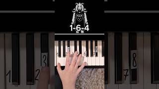 Hopes and Dreams Undertale Piano Tutorial shorts [upl. by Aidnyc]