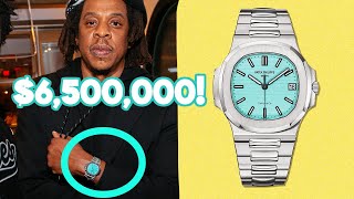 JAYZ Seen Wearing The Hyped Rare 65M TIFFANY amp CO Blue PATEK PHILIPPE NAUTILUS 5711 [upl. by Atahs134]