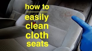 Easiest way to ● Clean Cloth Car Seats for Zero Dollars [upl. by Sukul]