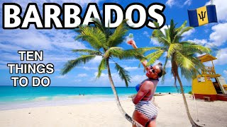 Top 10 Things to do In Barbados 🇧🇧 [upl. by Major]