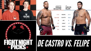 UFC Fight Night Yorgan De Castro vs Carlos Felipe Prediction [upl. by Mulderig748]