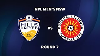 NPL Men’s NSW Round 7 Hills United FC v Rockdale Ilinden FC [upl. by Sotsirhc]