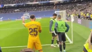 Aubameyang celebration vs real madrid  Rare clip [upl. by Renato434]