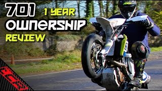 Husqvarna 701 Supermoto  1 Year Ownership Review [upl. by Conni]