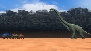 Brachiosaurus vs Sauroposeidon DC2 [upl. by Zanlog165]