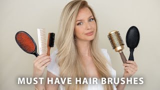 5 MUST HAVE HAIR BRUSHES 🙌🏻✨ [upl. by Adnovay745]