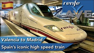 Valencia to Madrid onboard high speed Talgo trains AVE S112 review [upl. by Sloatman704]