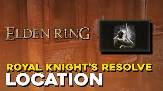 Royal Knight’s Resolve Ash Of War Location Elden Ring eldenring [upl. by Nalak762]