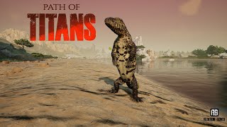 PATH OF TITANS quotSOY UNA MEGALANIA MI PEOR FOBIA Y ME ENFRENTO A UN REXquot [upl. by Ahsinirt]