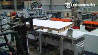 Automatic HPL and foil laminating [upl. by Jesh]