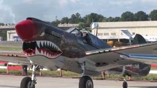 P40 Warhawks fly at Atlanta Warbird Weekend 2016 [upl. by Nepean]