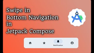 Swipe in Bottom Navigation in jetpack compose  Android studio Kotlin android coding kotlin [upl. by Ultann]