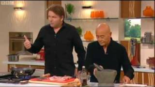 Ken Hom Roast Pork Belly SaturdayKitchenRecipeSearchcouk [upl. by Ihana]