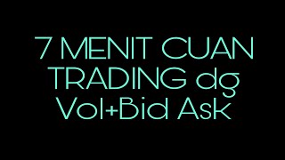 Tehnik Trading Saham dg Volume  Bid Ask‼️Bid Offertape reading [upl. by Noteloc]