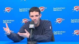 Mark Daigneault PostGame Interview  Miami Heat vs Oklahoma City Thunder [upl. by Annavoj703]