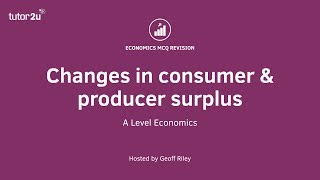 MCQ Revision Question  Consumer and Producer Surplus [upl. by Ddat]