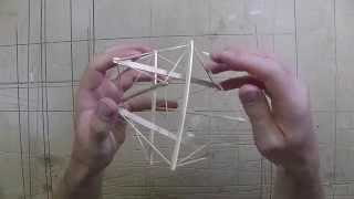 Instruction  Icosahedron Tensegrity [upl. by Tito315]