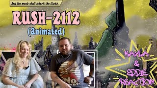 REACTION RUSH2112 ANIMATED VERSION🔥🎶🔥Kayla amp Eddie Listen to the Rock Opera in its Entirety [upl. by Platas]