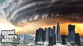 MEGA HURRICANE amp TORNADO DESTROY LOS SANTOS  GTA 5 END OF LOS SANTOS FLORIDA [upl. by Llig]