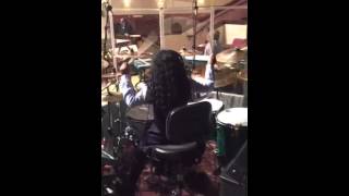 9Year Old Girl Drummer Replaces Her Father [upl. by Battat]