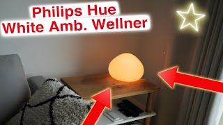 Philips Hue White Amb LEDTischleuchte Wellner Unboxing Einsatz und Alternative [upl. by Sevein614]