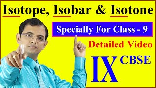 Isotope Isobar amp Isotone  Class 9 Detailed Video  Full Concept [upl. by Jacenta]