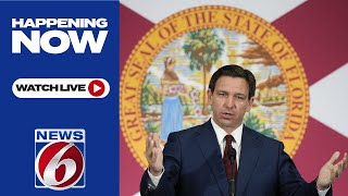 Florida Gov Ron DeSantis holds news conference at Walgreens [upl. by Erodavlas]