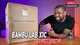 Bambu Lab X1 Carbon LIVE UNBOXING 8 PM EST [upl. by Sibylla]