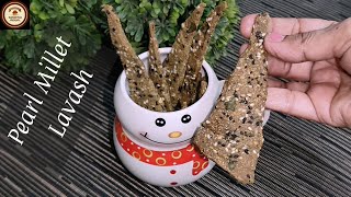 Healthy Pearl Millet Lavash Recipe  Crispy LavashCrackers  Sandhya Jaiswal [upl. by Annia]