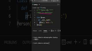 what is constructor  init in python  python constructor Hindi python shorts oops [upl. by Esma]